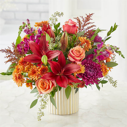 Burgundy Landscape Bouquet –  Flowers By Marianne, Newburyport MA