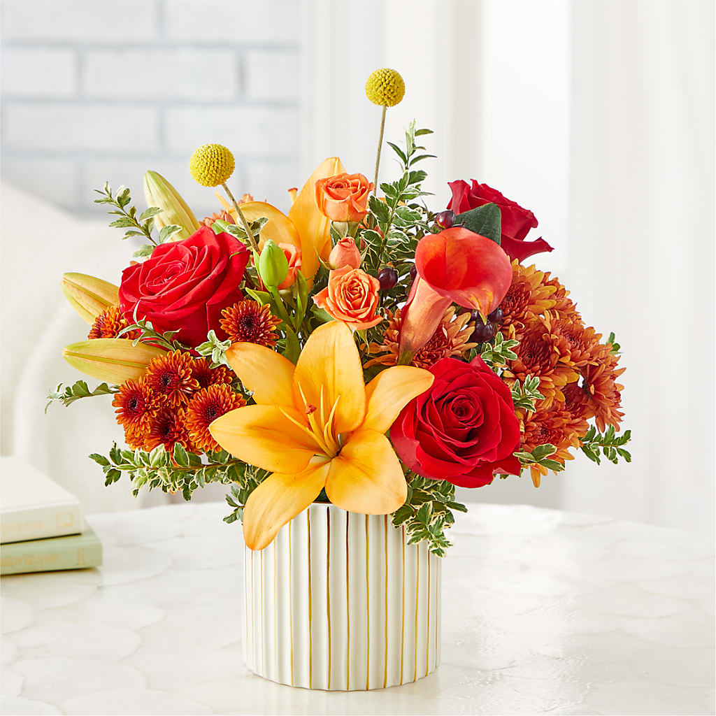 Scarlet Skies Bouquet –  Flowers By Marianne, Newburyport MA