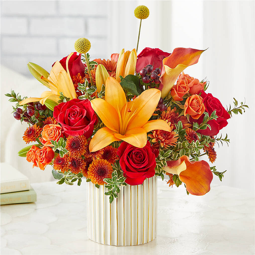 Scarlet Skies Bouquet –  Flowers By Marianne, Newburyport MA