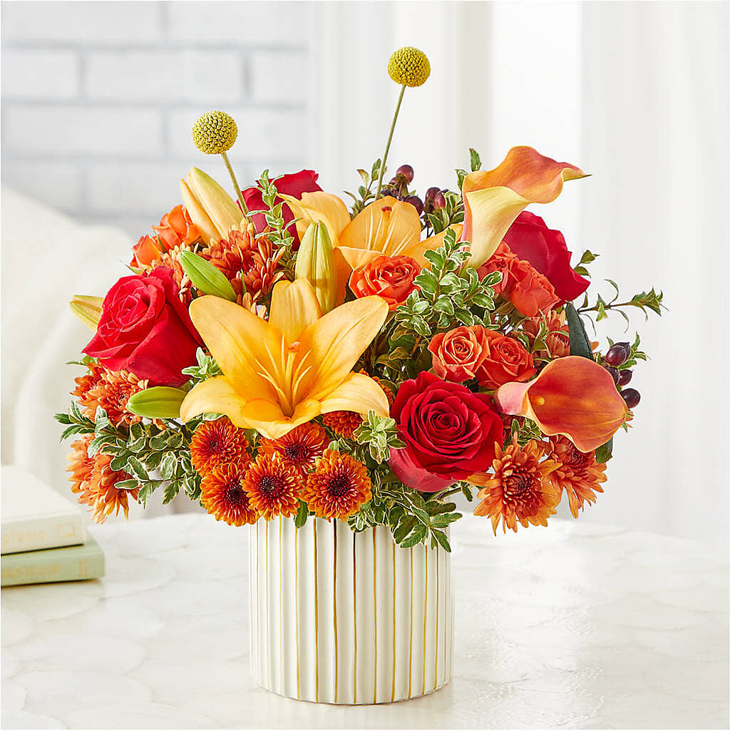Scarlet Skies Bouquet –  Flowers By Marianne, Newburyport MA
