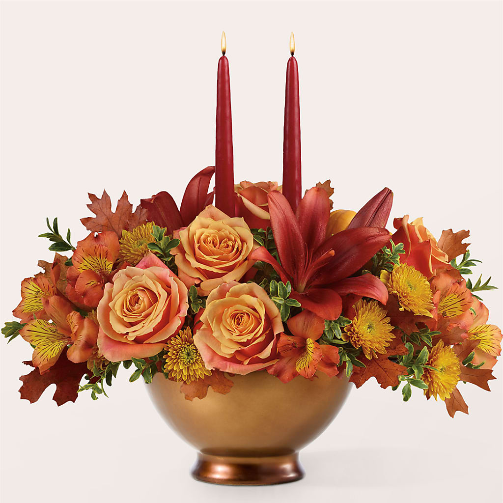 Harvest Table Centerpiece –  Flowers By Marianne, Newburyport MA