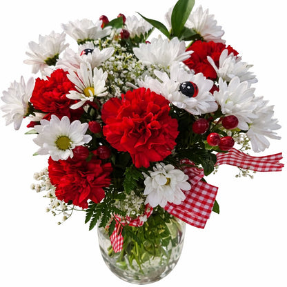 Lady bug Picnic Bouquet –  Flowers By Marianne, Newburyport MA
