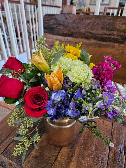Pot of Gold Bouquet –  Flowers By Marianne, Newburyport MA
