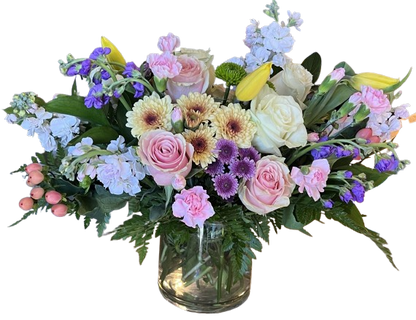 Rosy Whisper Bouquet –  Flowers By Marianne, Newburyport MA