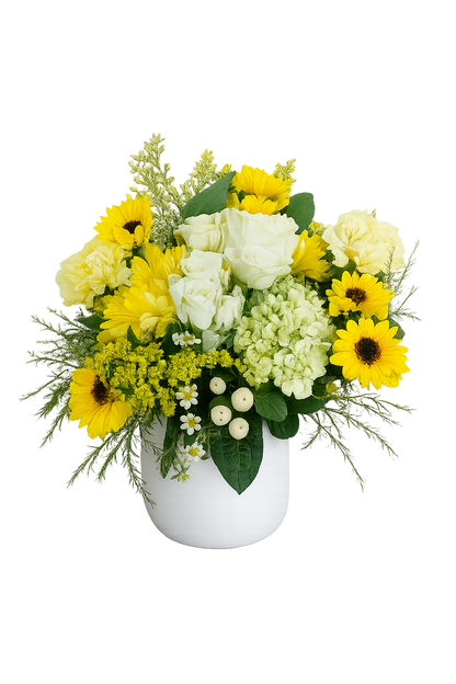 Sunshine Daisy Bouquet –  Flowers By Marianne, Newburyport MA
