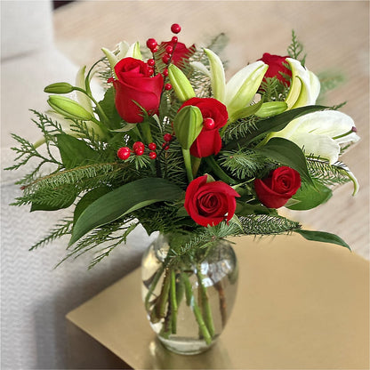 Sparkling Snowflakes Bouquet –  Flowers By Marianne, Newburyport MA