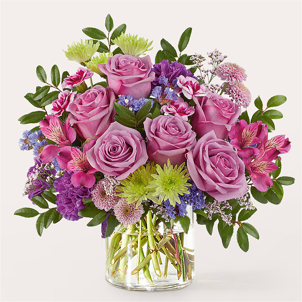 Glass Half Full Bouquet –  Flowers By Marianne, Newburyport MA