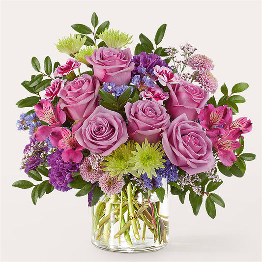 Glass Half Full Bouquet –  Flowers By Marianne, Newburyport MA