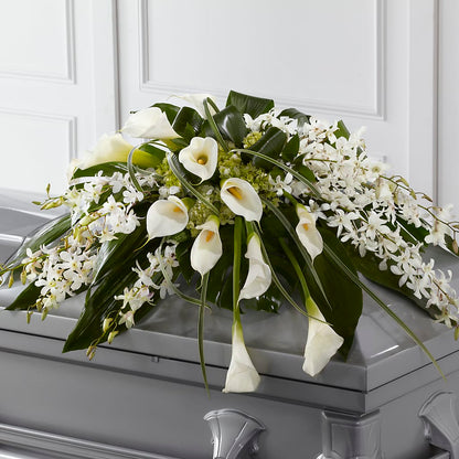 Angel Wings Casket Spray –  Flowers By Marianne, Newburyport MA