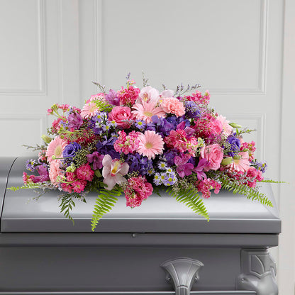 Glorious Garden Casket Spray –  Flowers By Marianne, Newburyport MA