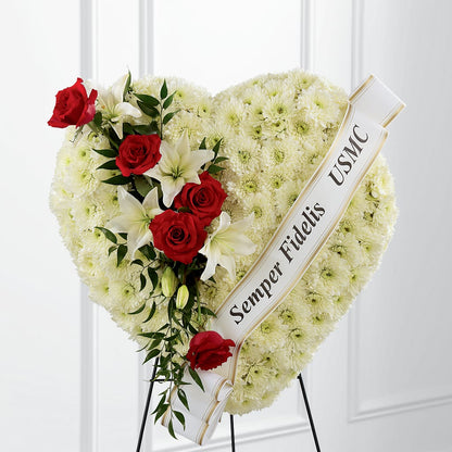 Heartfelt Hero Standing Heart –  Flowers By Marianne, Newburyport MA