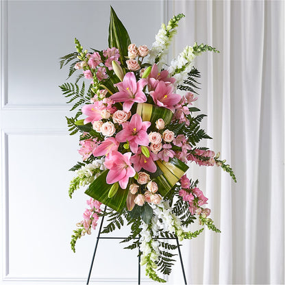 Elegant Embrace Standing Spray –  Flowers By Marianne, Newburyport MA