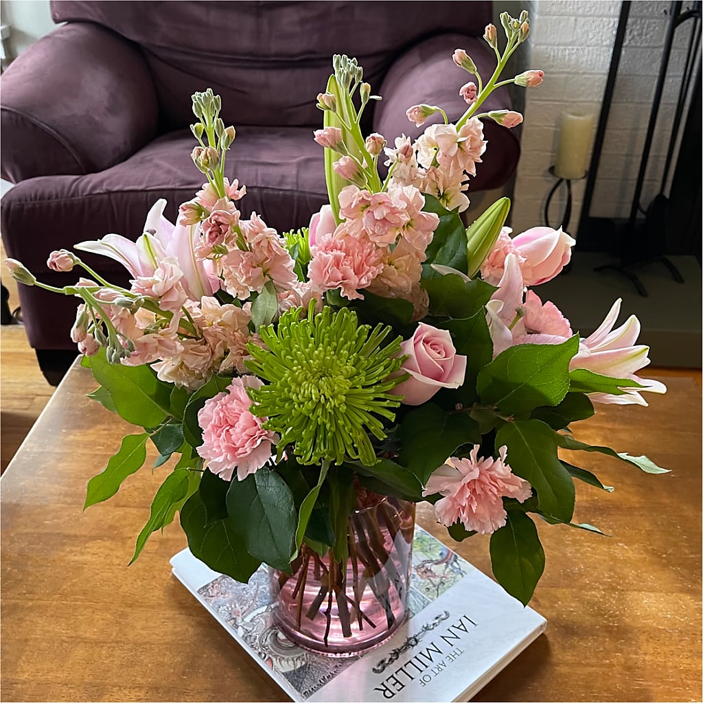 Pretty in Pink Bouquet –  Flowers By Marianne, Newburyport MA