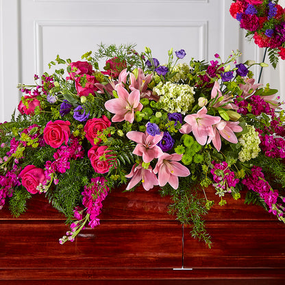 Radiant Tribute Casket Spray –  Flowers By Marianne, Newburyport MA