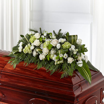 Hopeful Gesture Casket Spray –  Flowers By Marianne, Newburyport MA