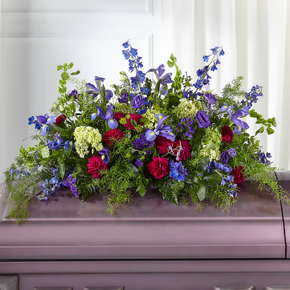 Always Treasured Casket Spray –  Flowers By Marianne, Newburyport MA