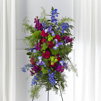 Heavenly Skies Standing Spray –  Flowers By Marianne, Newburyport MA