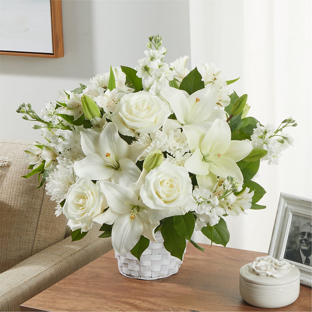 Peaceful Reflections Arrangement –  Flowers By Marianne, Newburyport MA