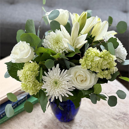Snowy Dreams Bouquet –  Flowers By Marianne, Newburyport MA