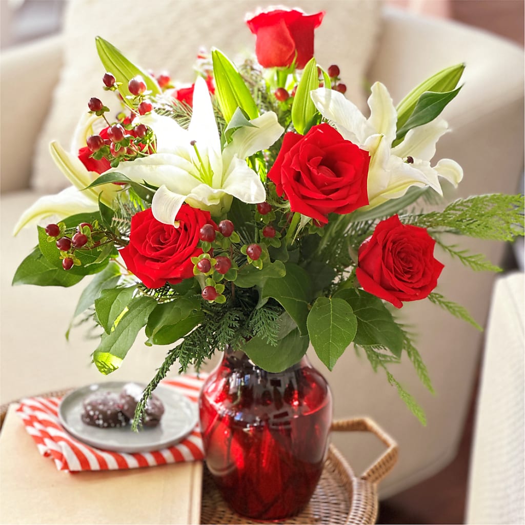 Evergreen Delight Bouquet –  Flowers By Marianne, Newburyport MA