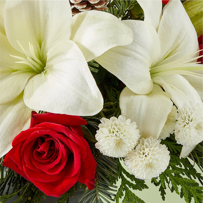 Seasonal Festivities Centerpiece –  Flowers By Marianne, Newburyport MA