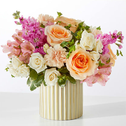 Paradise Bouquet with Ivory Vase –  Flowers By Marianne, Newburyport MA