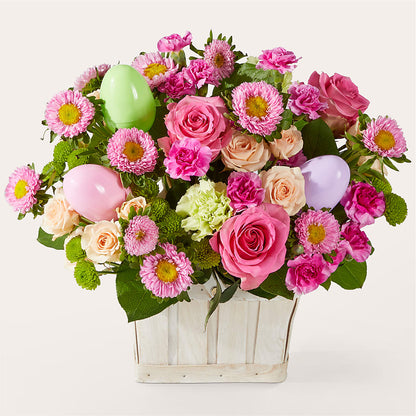 Get Eggcited Basket –  Flowers By Marianne, Newburyport MA