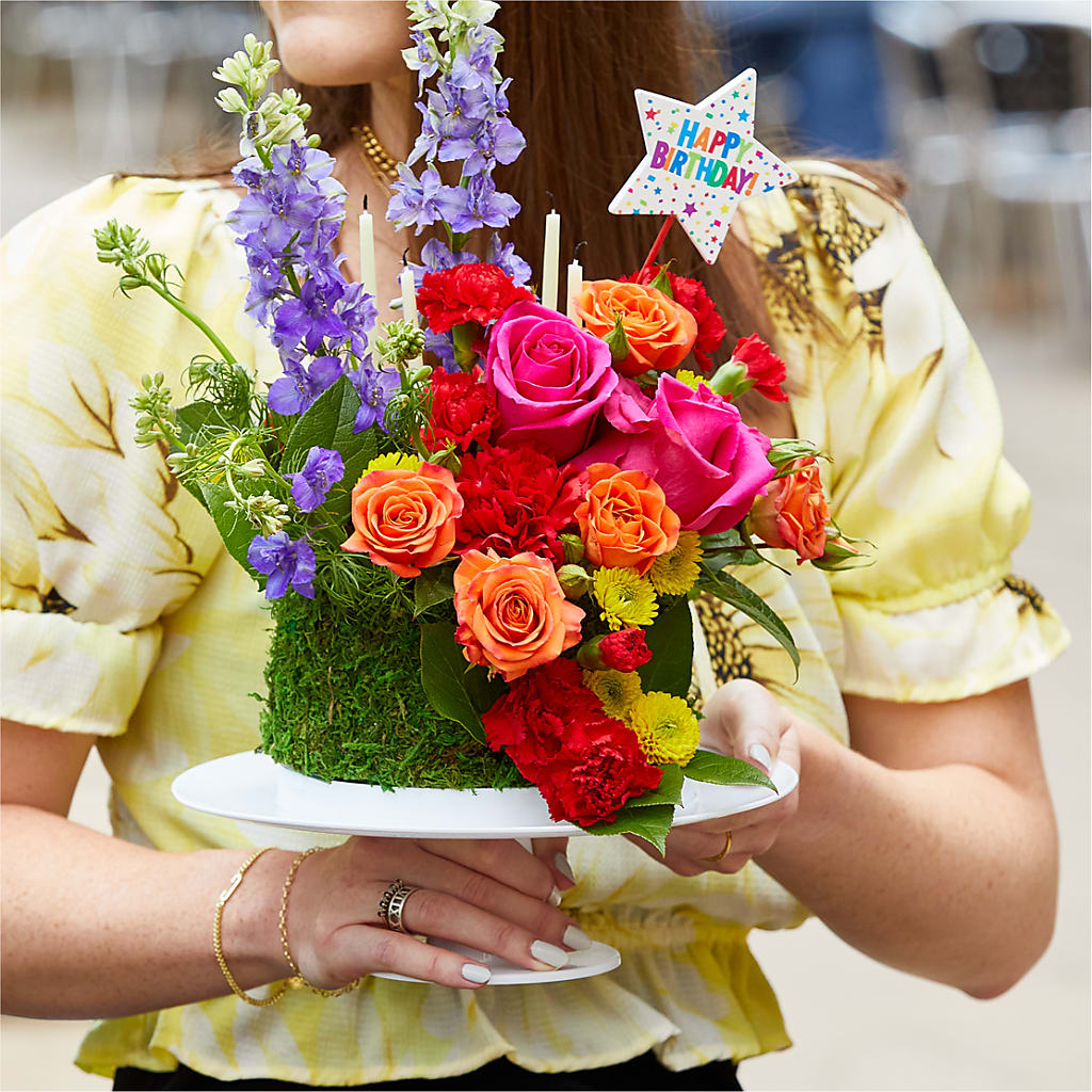 Best Year Yet Floral Cake –  Flowers By Marianne, Newburyport MA