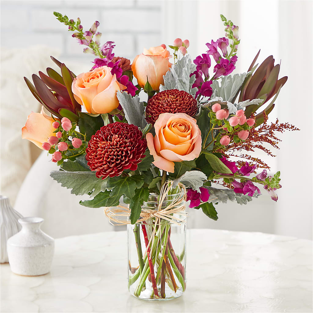 Moody Hues Bouquet –  Flowers By Marianne, Newburyport MA