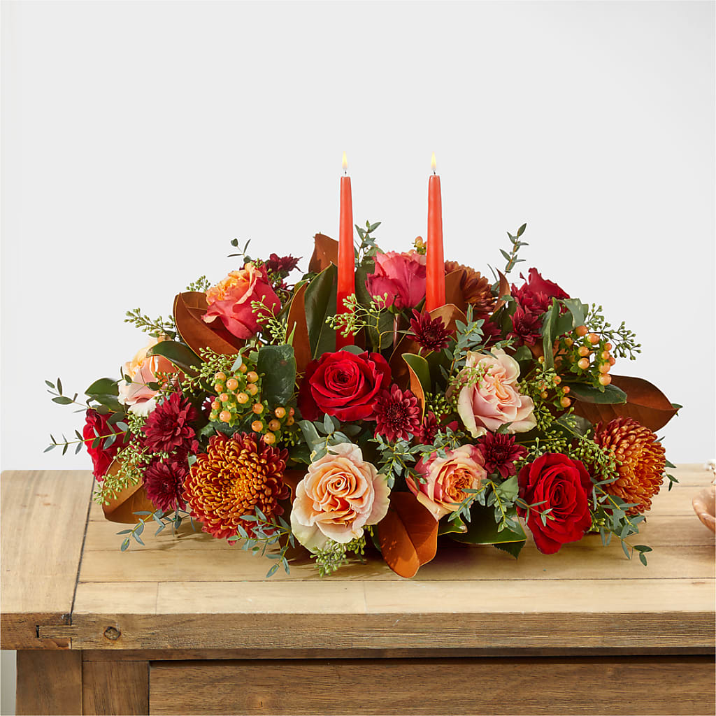 Gather Near Centerpiece –  Flowers By Marianne, Newburyport MA