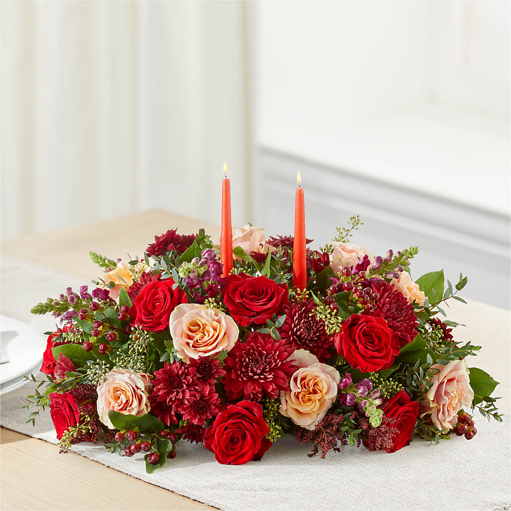 Most Thankful Centerpiece –  Flowers By Marianne, Newburyport MA
