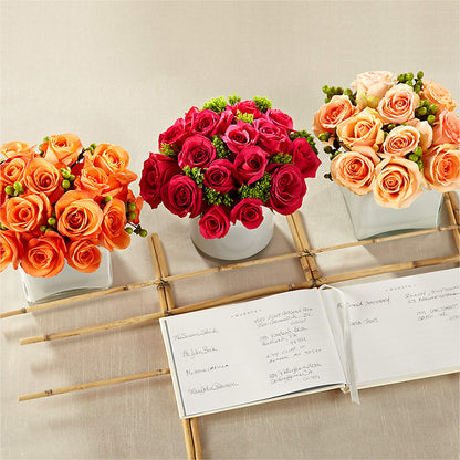 Dawn Rose Centerpiece –  Flowers By Marianne, Newburyport MA