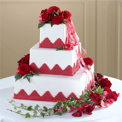 Forever Happiness Cake Decor –  Flowers By Marianne, Newburyport MA